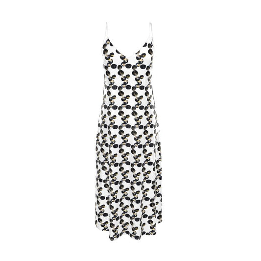 'Black Marbles' Slip Dress